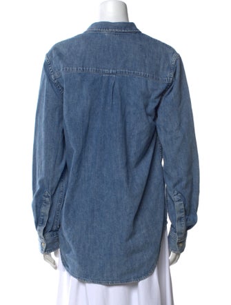 WARDROBE.NYC Long Sleeve Button-Up Top