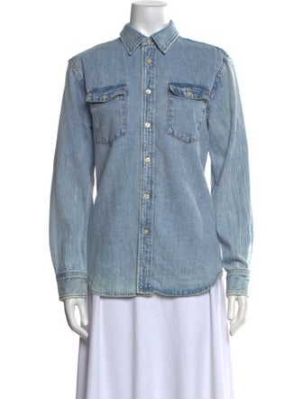 WARDROBE.NYC Long Sleeve Button-Up Top