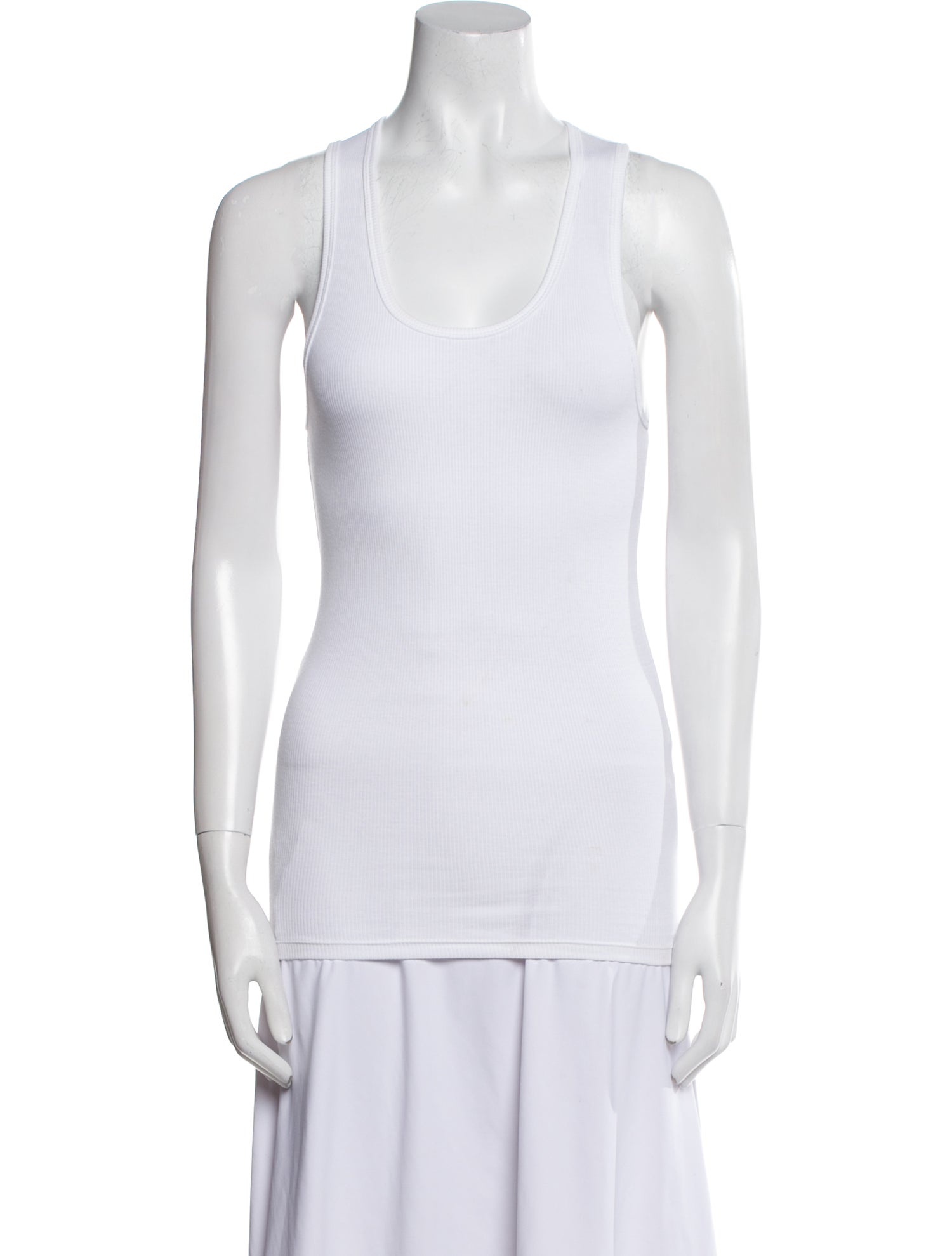 WARDROBE.NYC Scoop Neck Sleeveless Top