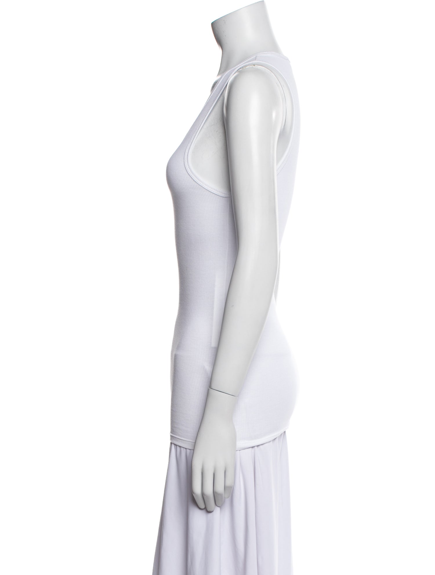 WARDROBE.NYC Scoop Neck Sleeveless Top