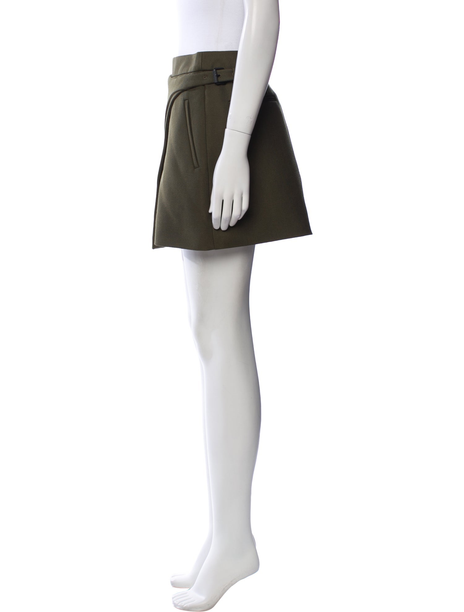 WARDROBE.NYC Wool Mini Skirt