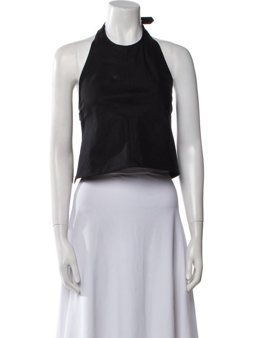 WARDROBE.NYC Halterneck Sleeveless Crop Top