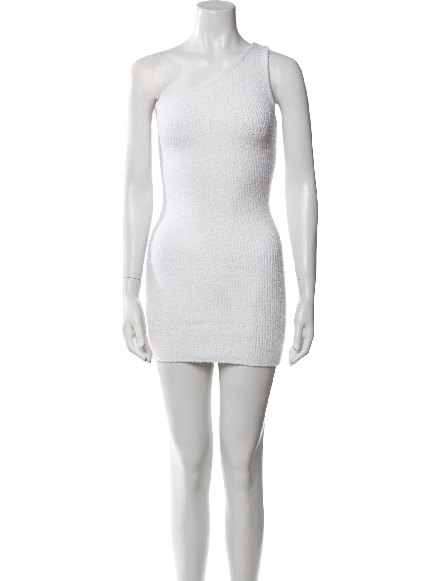 WARDROBE.NYC One-Shoulder Mini Dress