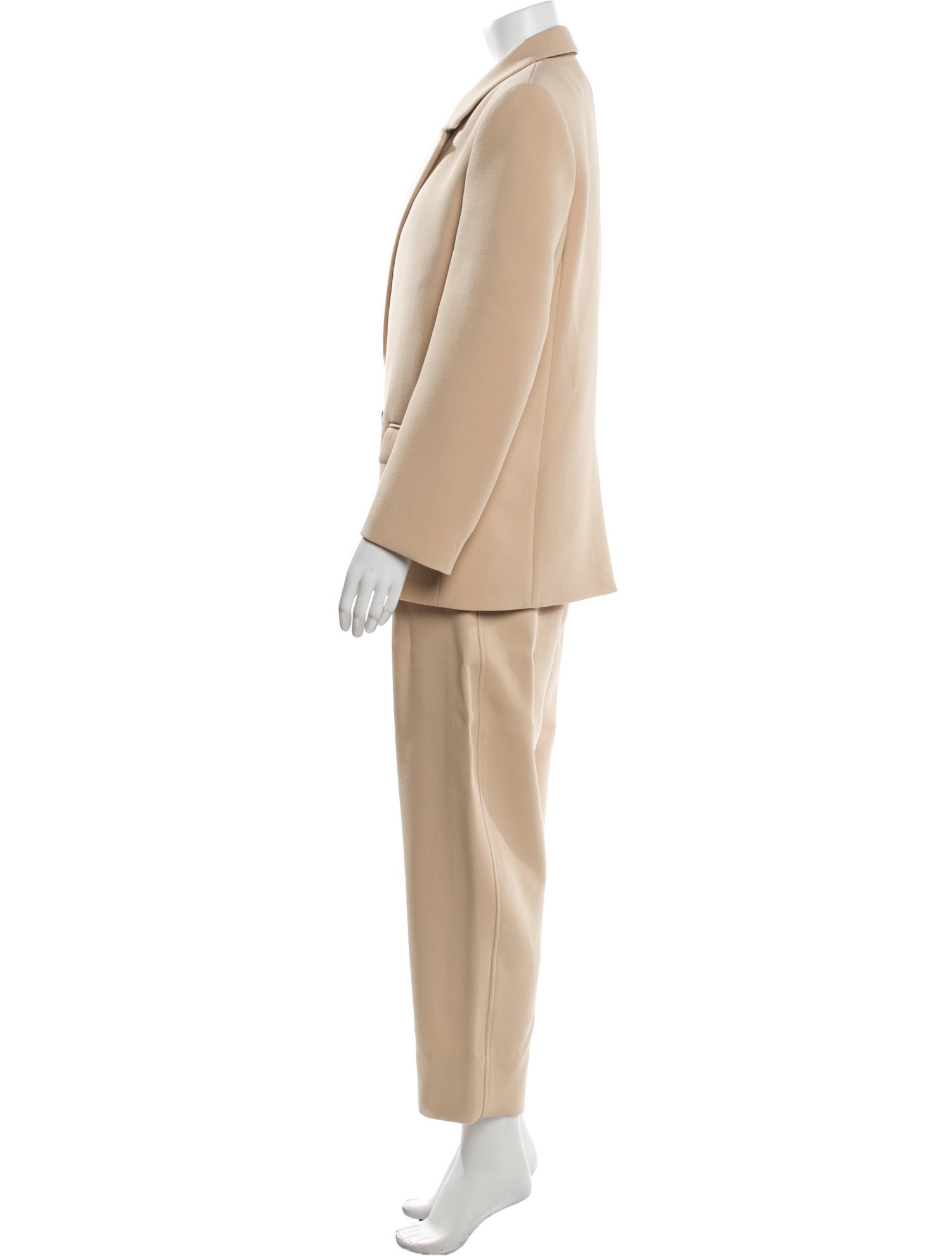 WARDROBE.NYC Wool Faux Fur Trim Pantsuit w/ Tags