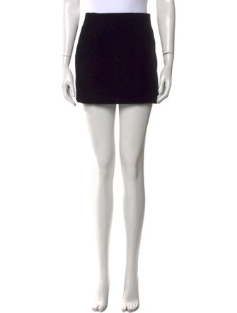 WARDROBE.NYC Raw-Edge Trim Mini Skirt