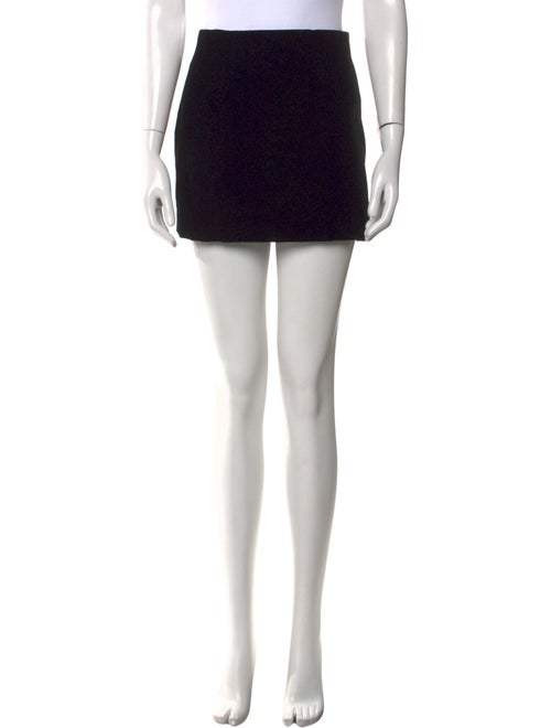 WARDROBE.NYC Raw-Edge Trim Mini Skirt