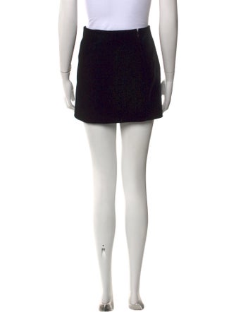 WARDROBE.NYC Raw-Edge Trim Mini Skirt