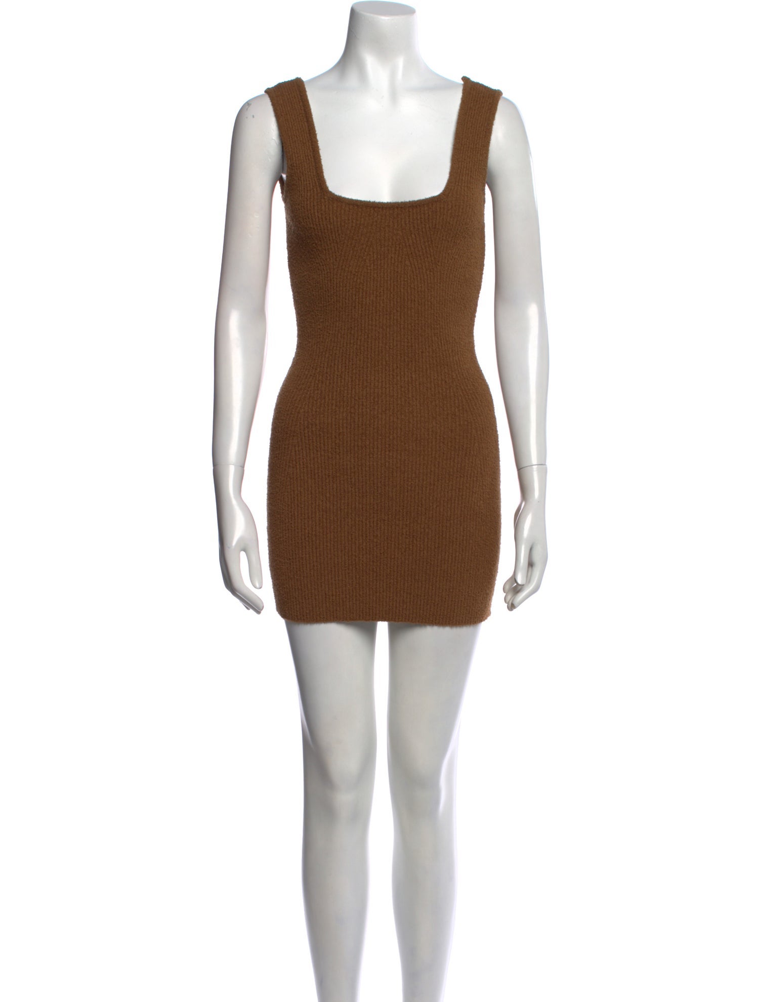 WARDROBE.NYC Square Neckline Mini Dress