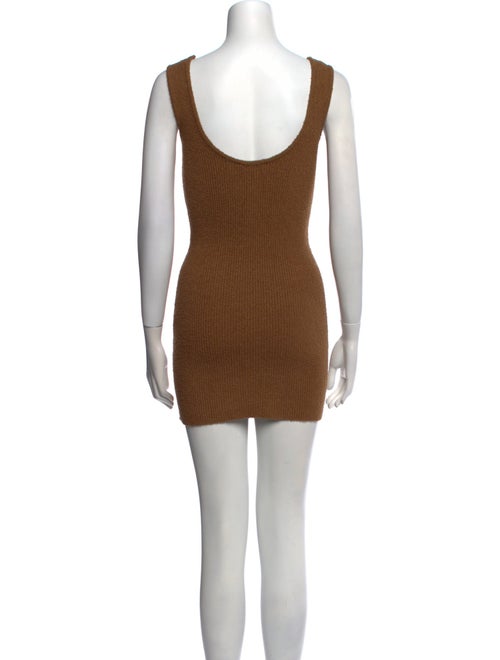 WARDROBE.NYC Square Neckline Mini Dress