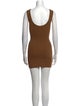 WARDROBE.NYC Square Neckline Mini Dress