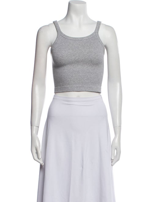 WARDROBE.NYC Square Neckline Sleeveless Crop Top