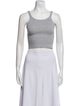 WARDROBE.NYC Square Neckline Sleeveless Crop Top