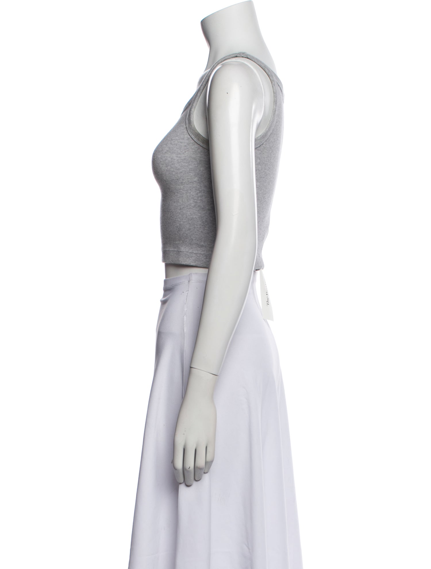 WARDROBE.NYC Square Neckline Sleeveless Crop Top