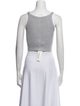 WARDROBE.NYC Square Neckline Sleeveless Crop Top