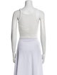 WARDROBE.NYC Square Neckline Sleeveless Crop Top