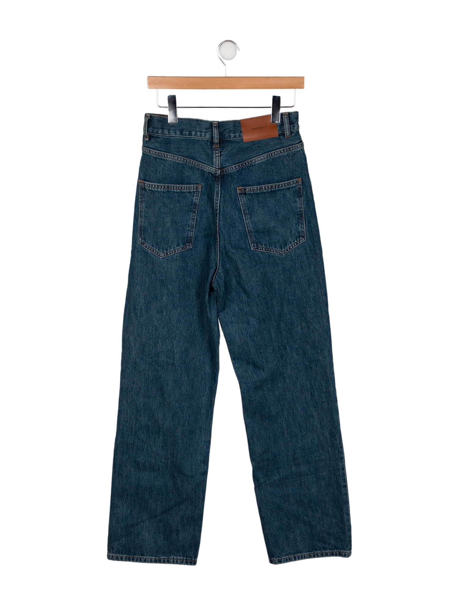 WARDROBE.NYC High-Rise Wide Leg Jeans