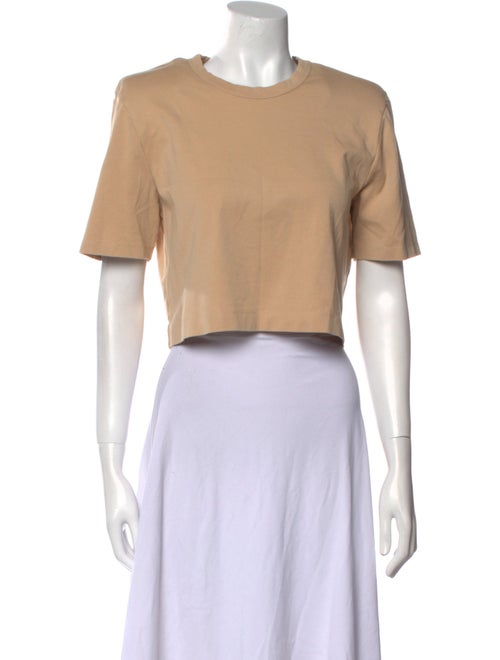 WARDROBE.NYC Crew Neck Short Sleeve Crop Top