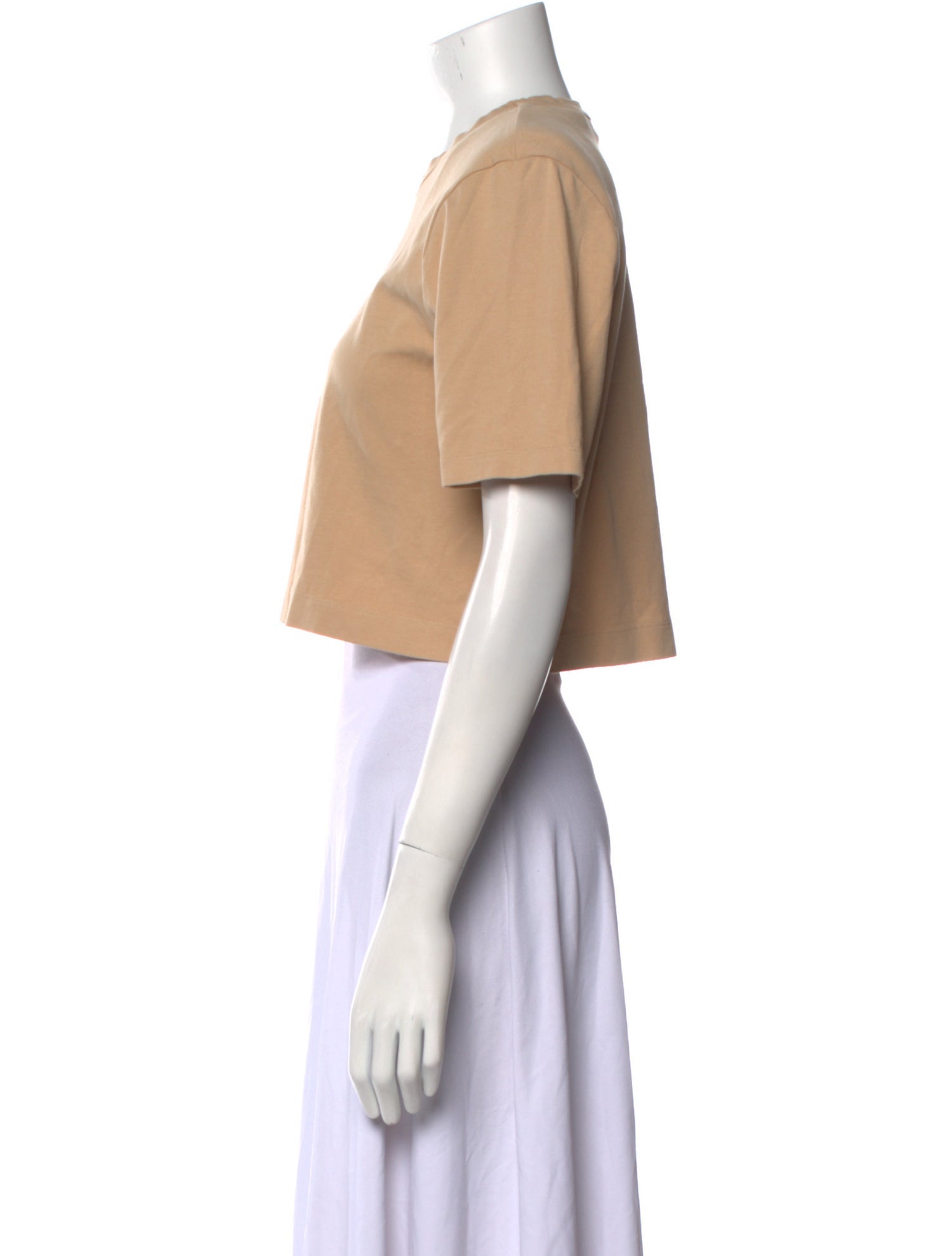 WARDROBE.NYC Crew Neck Short Sleeve Crop Top