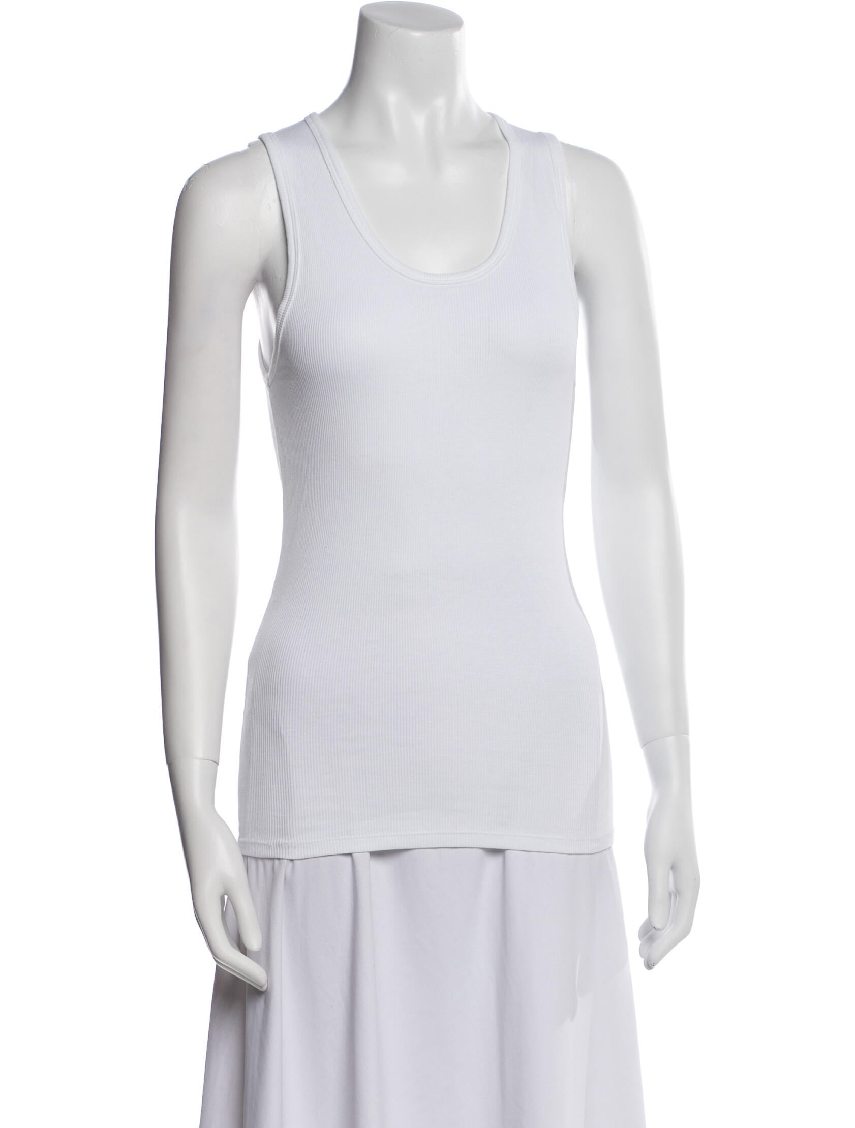 WARDROBE.NYC Scoop Neck Sleeveless Top