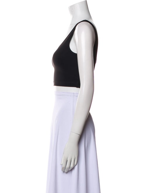 WARDROBE.NYC Nylon Scoop Neck Crop Top