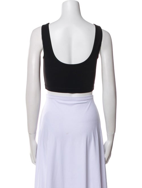 WARDROBE.NYC Nylon Scoop Neck Crop Top