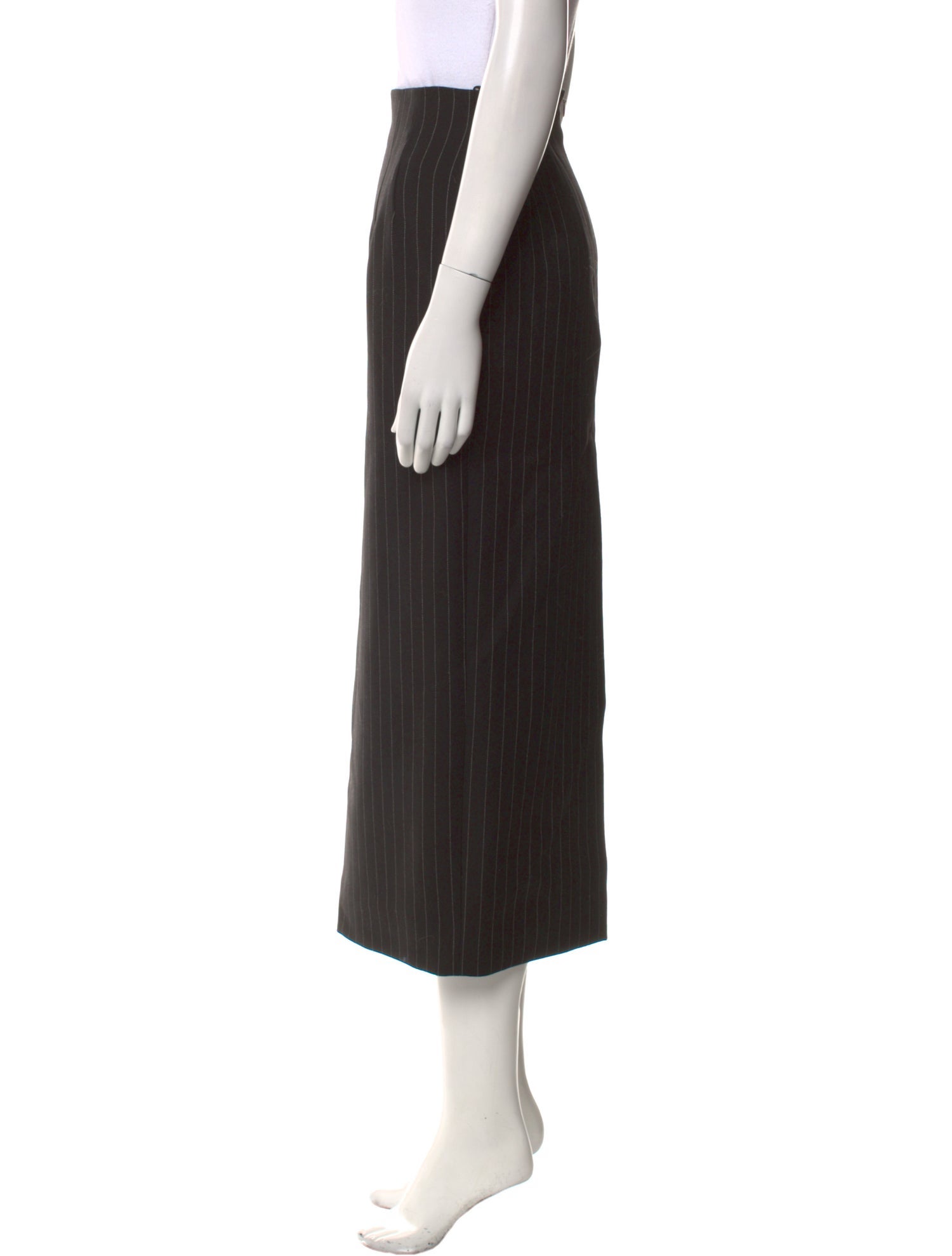 WARDROBE.NYC Wool Midi Length Skirt