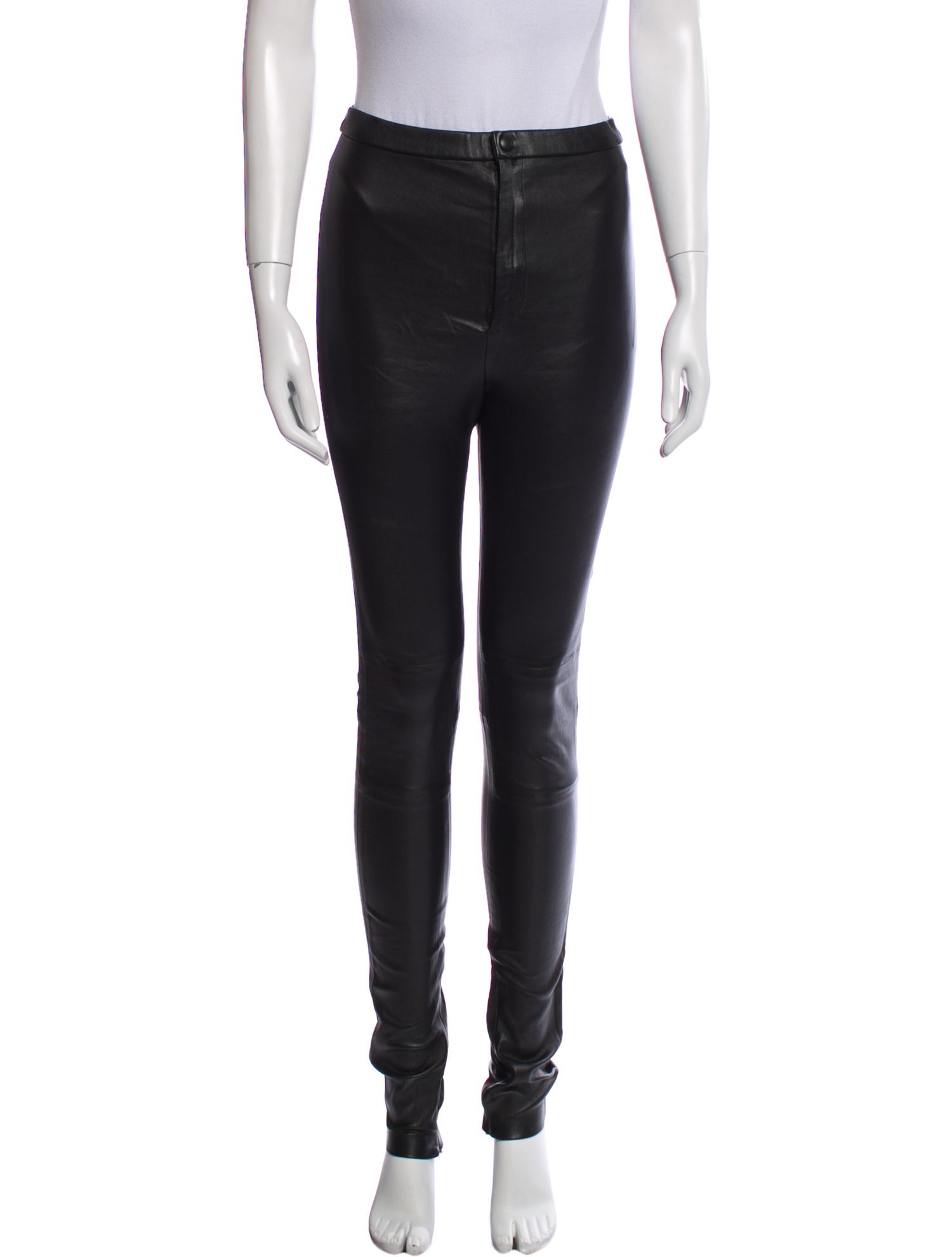 WARDROBE.NYC Lambskin Skinny Leg Pants