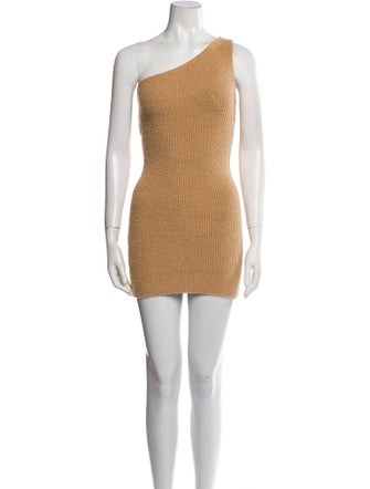 WARDROBE.NYC One-Shoulder Mini Dress