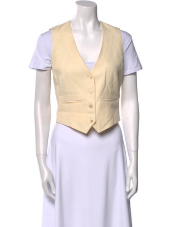 WARDROBE.NYC Virgin Wool V-Neck Crop Top