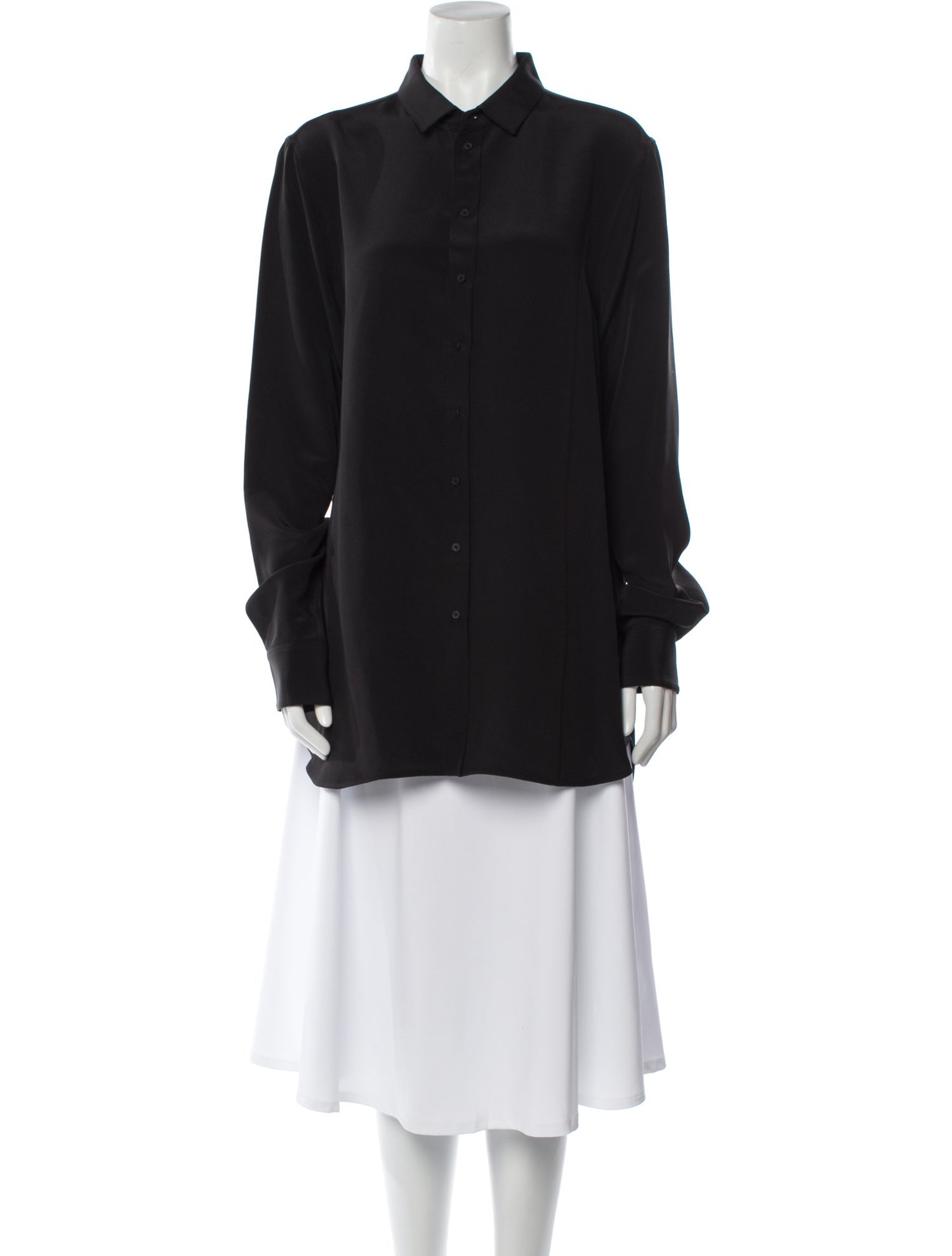 WARDROBE.NYC Silk Long Sleeve Tunic w/ Tags