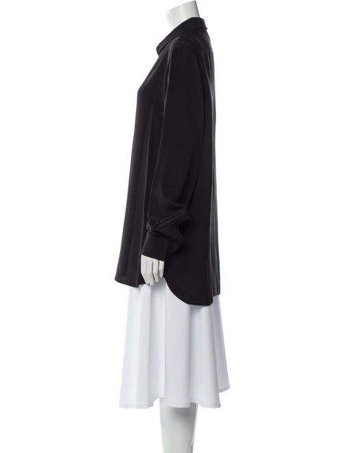 WARDROBE.NYC Silk Long Sleeve Tunic