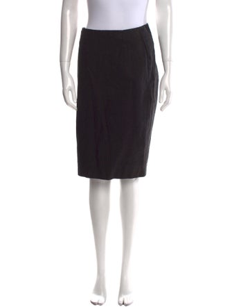 WARDROBE.NYC Distressed Accents Knee-Length Skirt