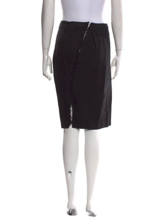 WARDROBE.NYC Distressed Accents Knee-Length Skirt