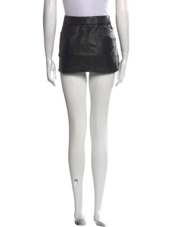 WARDROBE.NYC Shearling Mini Skirt