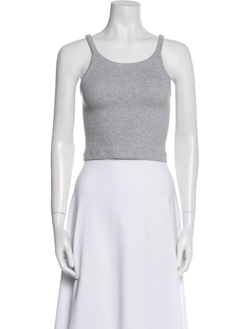 WARDROBE.NYC Scoop Neck Sleeveless Crop Top