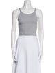 WARDROBE.NYC Scoop Neck Sleeveless Crop Top