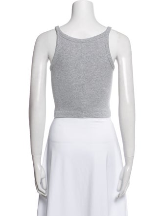 WARDROBE.NYC Scoop Neck Sleeveless Crop Top