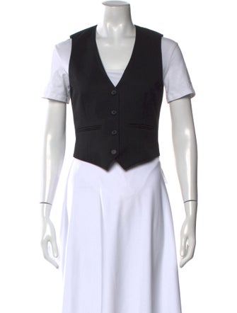 WARDROBE.NYC Virgin Wool V-Neck Crop Top