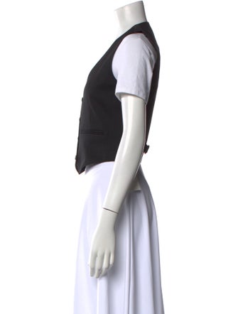 WARDROBE.NYC Virgin Wool V-Neck Crop Top