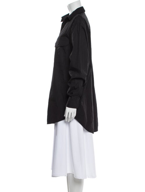 WARDROBE.NYC Long Sleeve Button-Up Top