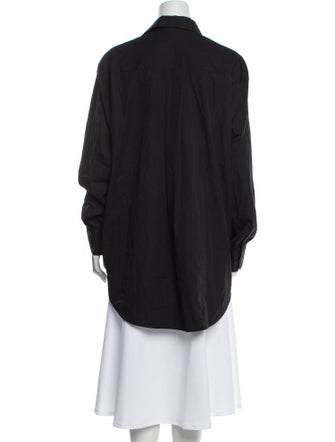 WARDROBE.NYC Long Sleeve Button-Up Top