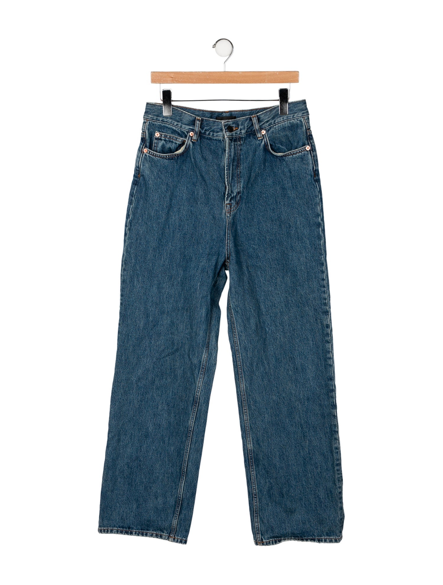 WARDROBE.NYC High-Rise Wide Leg Jeans
