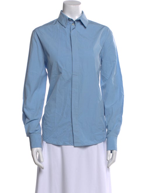 WARDROBE.NYC Long Sleeve Button-Up Top