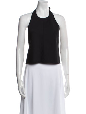 WARDROBE.NYC Virgin Wool Halterneck Crop Top