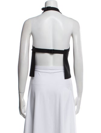 WARDROBE.NYC Virgin Wool Halterneck Crop Top