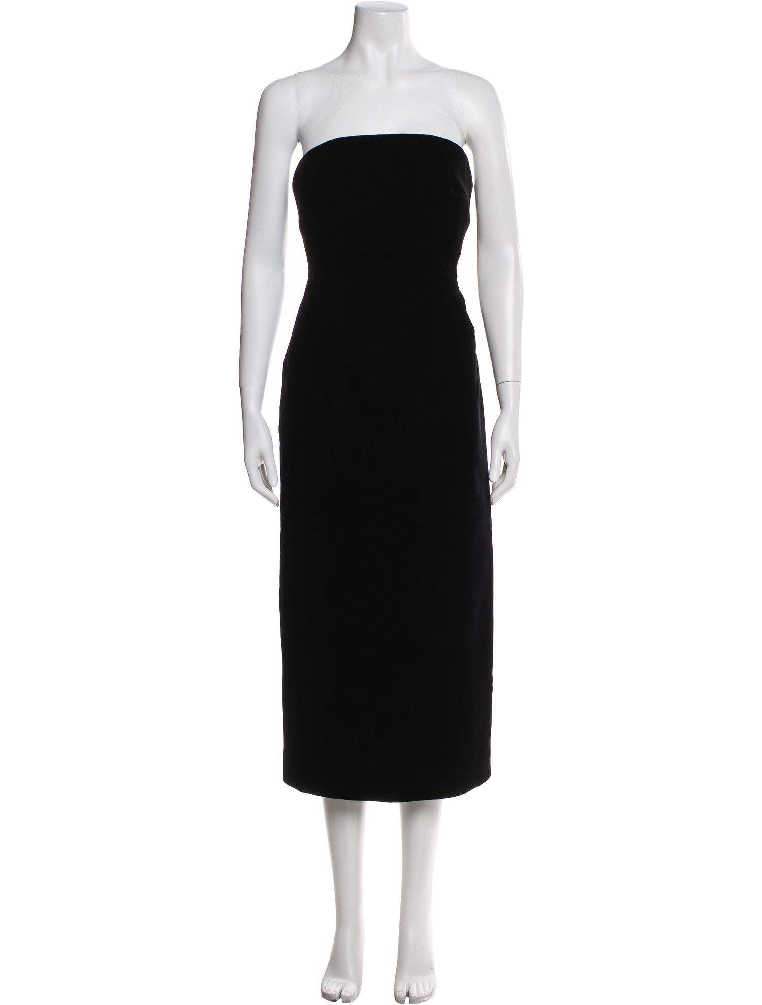 WARDROBE.NYC Strapless Midi Length Dress