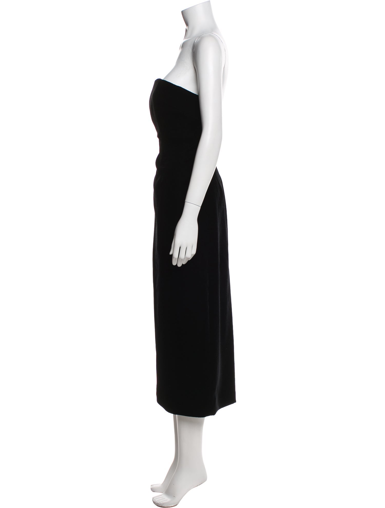 WARDROBE.NYC Strapless Midi Length Dress