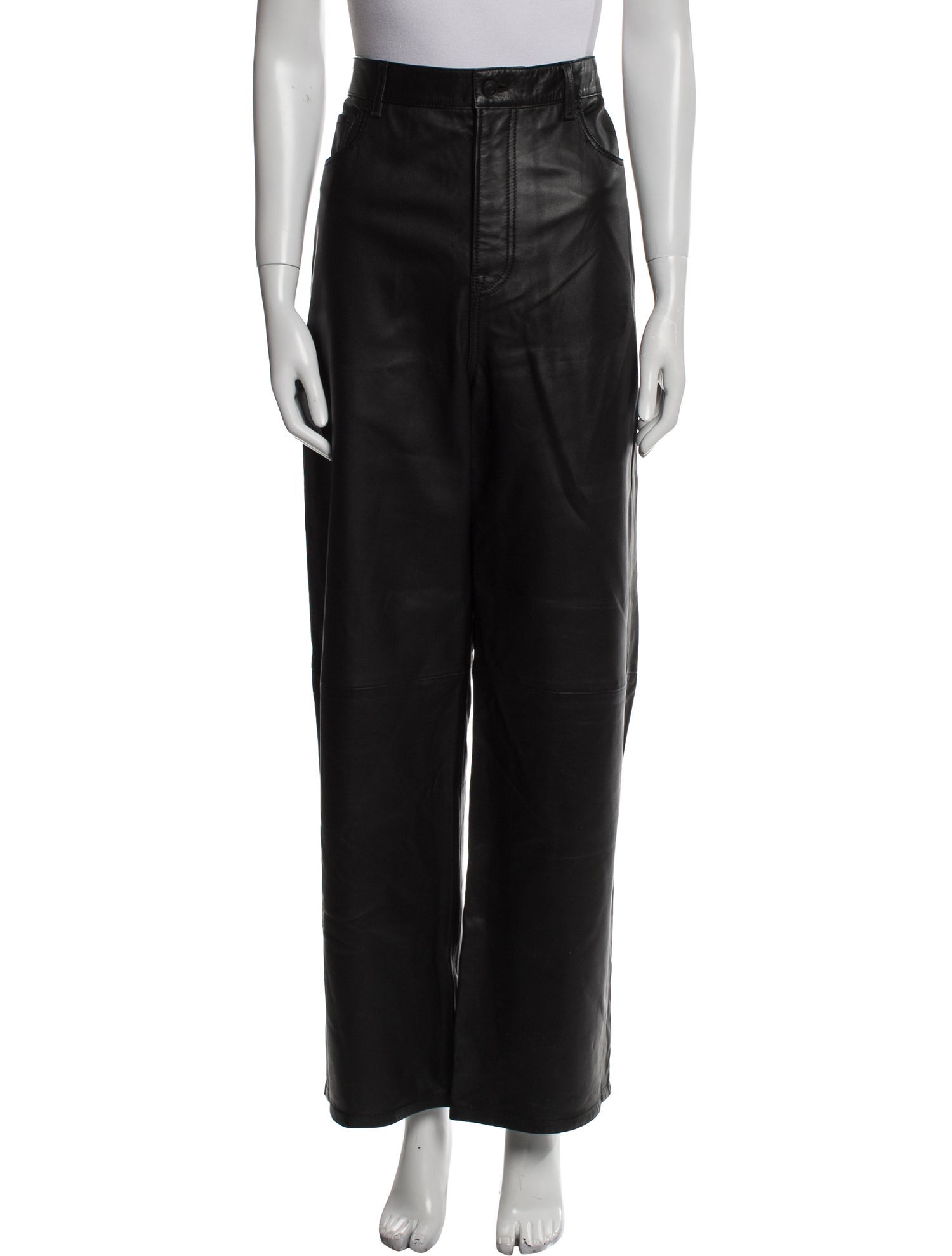 WARDROBE.NYC Shearling Wide Leg Pants
