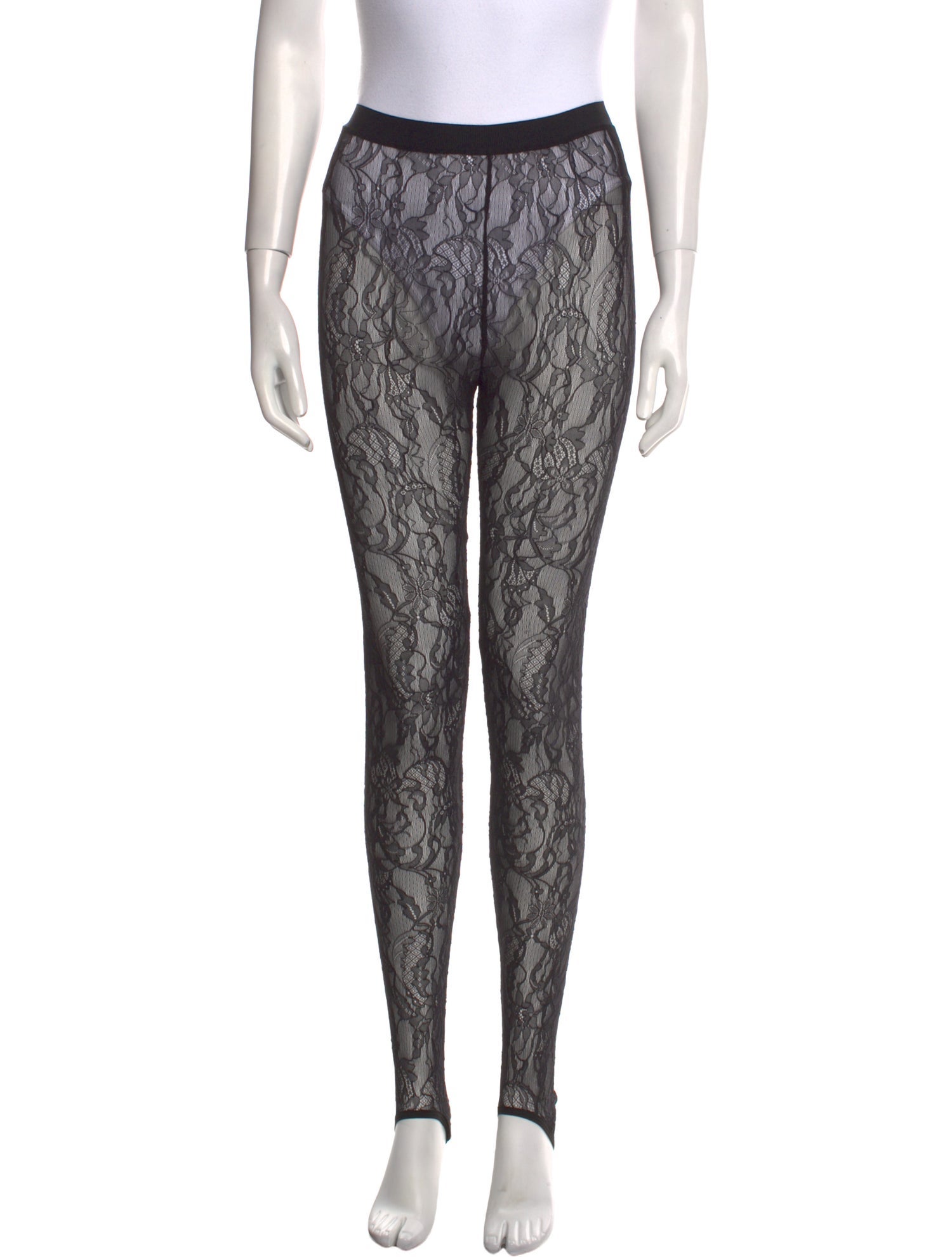 WARDROBE.NYC Lace Skinny Leg Pants