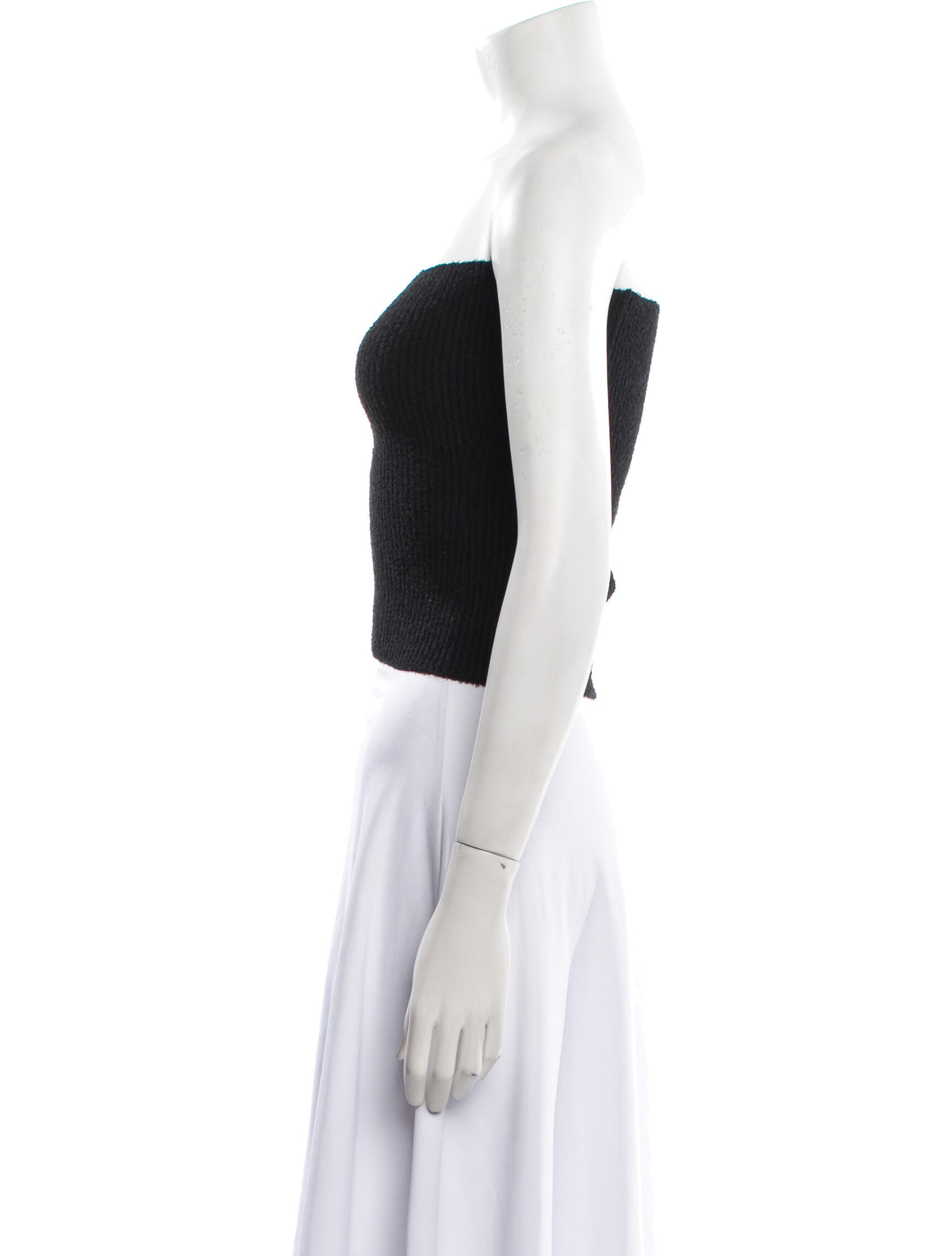 WARDROBE.NYC Strapless Sweater